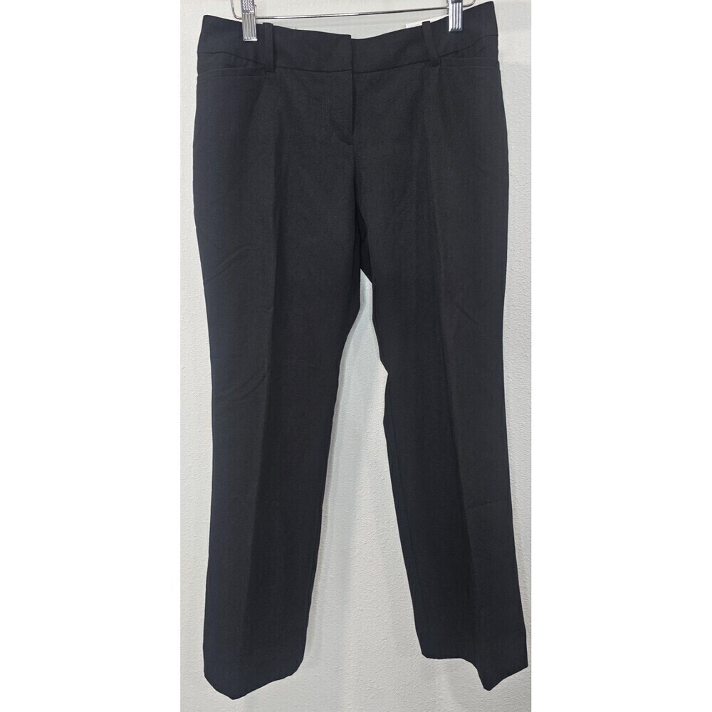 Liz Claiborne Audra Tailored Womens Straight Mid Rise Trouser Black Size 2PS NWT